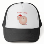 "Season's Eatings" Humourous Pig hats