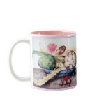 SEASON'S FRUITS 4- ARTICHOKES, ROSE & STRAWBERRIES mugs