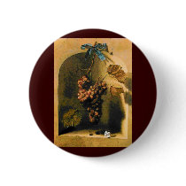 SEASON'S FRUITS -PROSPERITY brown yellow green Pinback Buttons