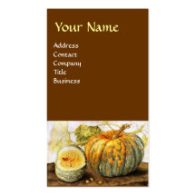 SEASON'S FRUITS / PUMPKINS BUSINESS CARD