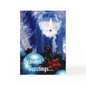 Seasons Greeting Candle Light Card
