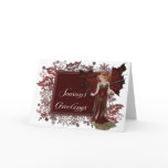 Season's Greeting Dark Fairy Fantasy Greeting Card