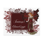 Season's Greeting Dark Fairy Fantasy Postcards