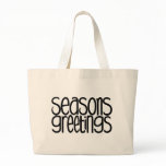 Seasons Greetings Black Bag