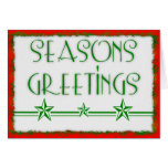 Seasons Greetings Christmas Card