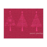 Season's Greetings -Christmas trees postcards