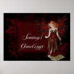 Season's Greetings Dark Fairy - Fantasy Print