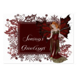 Season's Greetings Dark Fairy - Holiday Gift Tags business cards