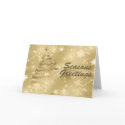 Seasons Greetings Gold cards