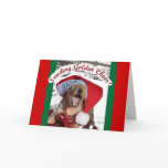 Seasons Greetings GOLDEN RETRIEVER CHRISTMAS PUPPY cards