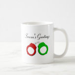 Season's Greetings (Handcuffs) Coffee Mugs