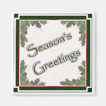 Season's Greetings Magnet
