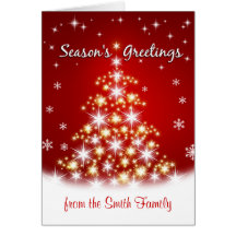 Season's Greetings -  Personalised Christmas Cards