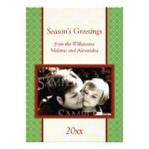 Season's Greetings Photo Template invitations