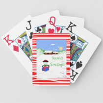 Season's Greetings     Playing Cards playing cards