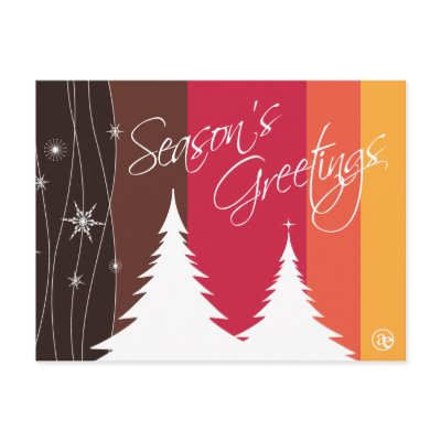 Season's Greetings Postcards by aedesigns