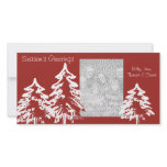 Season's Greetings Red Photocard