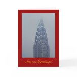 Seasons Greetings: Snowcapped Chrysler Building A1 cards