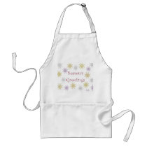 Season's Greetings - Snowflakes Apron