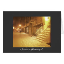 Season's Greetings - Snowy City Cards