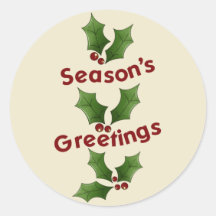 Season's Greetings Stickers