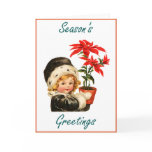 Season's Greetings (vintage poinsettias) cards