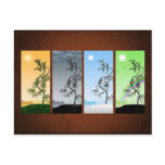 Seasons postcards