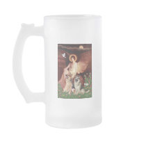 Seated Angel - Two German Shepherds Coffee Mug
