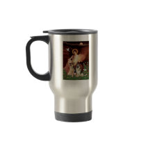 Seated Angel - Two German Shepherds Coffee Mug