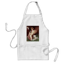 Seated Angel - Wheaten Terrier 1 Apron