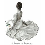 seated dancer charcoal t-shirts
