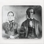 Seated Man and Woman Couple 1840 mousepads