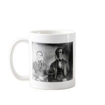 Seated Man and Woman Couple 1840 Coffee Mug