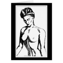 Seated Nude Card