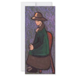 SEATED WOMAN FULL COLOR RACK CARD