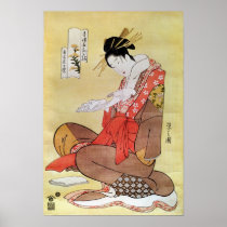 Seated Woman Reading Posters