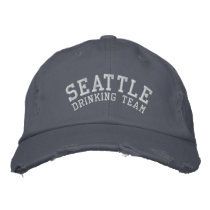 Seattle , Drinking Team Embroidered Baseball Cap