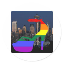 Seattle Pride Round Sticker