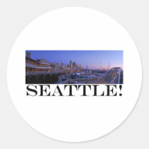 Seattle Round Sticker