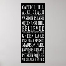 Seattle Subway Sign Poster