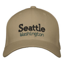 Seattle washington hat! embroidered baseball cap