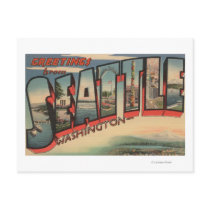 Seattle, WashingtonLarge Letter Scenes 2 Post Cards