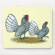 Sebright Bantams:  Silver Mouse Pad