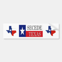 Secede Texas 2 Bumper Stickers