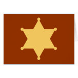 Sechseck Sheriffstern hexagon sheriff's badge Karten