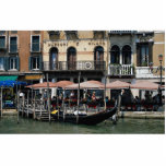 Secluded cafe terrace, Venice, Italy photo sculptures