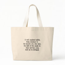 Second Amendment Canvas Bags