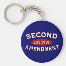 Second Amendment Est. 1791 Keychains