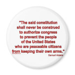 Second Amendment is an Individual Right Fridge Magnet