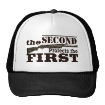 Second Amendment Protects First Amendment Trucker Hat